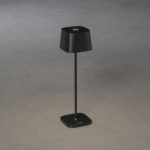 LED galda lampa uzlādējama Konstsmide Capri USB, 36cm, 2.2W, 180lm DIM, 2700/3000K, IP54, Black