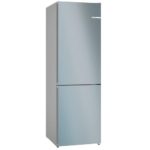 Ledusskapis ar saldētavu Bosch Serie | 4, 186x60cm, Inox dizaina, KGN362LDF