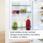 Iebūvējams ledusskapis ar saldētavu Bosch Serie | 2, 177.2×54.1cm, flat hinge, KIV86VFE1