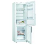 Ledusskapis ar saldētavu Bosch Serie | 4, 186x60cm, balts, KGV36VWEA