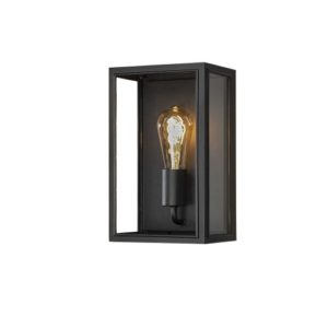 Fasādes sienas gaismeklis Konstsmide Carpi Medium E27, IP44, Max. 60W, Steel, Black/Clear