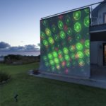 Āra lāzera projektors Konstsmide Laser Light 18W, 8 figūras, red+green, IP44, ar pulti