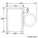 Veļas mašīna Bosch Serie | 6, 9kg, 1400 apgr./min., WAU28PA0SN