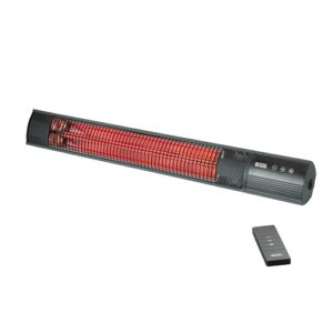 Infrasarkanais dārza sildītājs TunaBone Wall mounted Patio Heater, 2500W, 25m², IP55, ar pulti