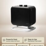 Keramiskais sildītajs Mill Compact PTC Fan heater, 1800W, 30m², 29cm, melns