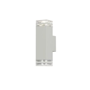 Fasādes sienas gaismeklis Konstsmide Pollux 2xGU10, IP44, Max. 7W, 27.5cm, Alu, White