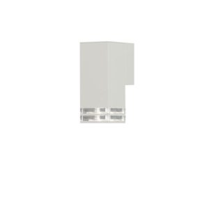 Fasādes sienas gaismeklis Konstsmide Pollux GU10, IP44, Max. 7W, 19cm, Alu, White