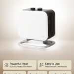 Keramiskais sildītajs Mill Compact PTC Fan heater, 1800W, 30m², 29cm, Mill balts