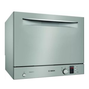 Trauku mašīna brīvi stāvoša Bosch Serie | 4, 55cm, Compact, ExtraDry, SKS62E38EU, Inox Sudraba