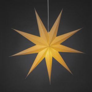LED dekorācija zvaigzne Konstsmide 9 Points 115x115cm, E14, Max. 25W, IP20, Beige
