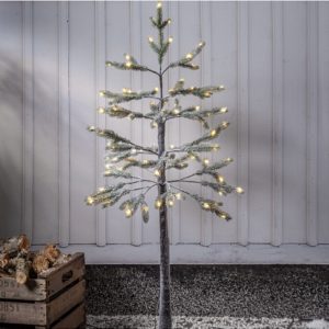 Āra mākslīgais koks ar LED gaismām Star Trading Tanne, 1.2m, 95LED, 2600K, IP44