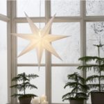LED dekorācija Zvaigzne Star Trading LYSA, balta, 70cm, E14, Max. 25W, IP20