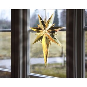 Dekorācija metāla zvaigzne Star Trading Betlehem, 35cm, E14 Max. 25W, IP20, Brass