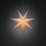 LED dekorācija Zvaigzne piekarama Konstsmide 7 Points, 60cm, E14, Max. 25W, IP20, balta