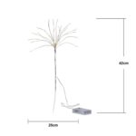 LED dekorācija Salūts Star Trading Firework®, 60LED, CW, 42cm, IP20, 3xAA, ar taimeri