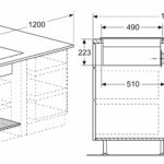 Iebūvējama indukcijas virsma ar nosūcēju Bosch Serie | 4, 80cm, PIE811B15E