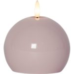 LED vaska svece Star Trading Flamme Shine, 11cm, 2xAA, IP20, ar taimeri, rozā