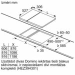 Iebūvējama elektriskā plīts virsma Bosch Serie | 6 Domino, 30cm, PKF375FP2E