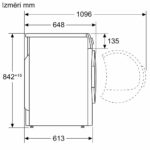 Veļas žāvētājs siltumsūkņa Bosch Serie | 6, 9kg, WQG245ALSN, Anti-Vibration Design