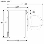 Veļas žāvētājs siltumsūkņa Bosch Serie | 4, 7kg, WTH85VL5SN, Anti-Vibration Design