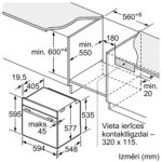 Iebūvējama cepeškrāsns Bosch Serie | 8, 60x60cm, Home Connect, Melna, HBG7221B1S