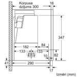 Iebūvējams tvaika nosūcējs Bosch Serie | 4 telescopic, 60cm, DFS067A51, sudraba