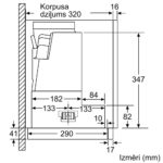 Iebūvējams tvaika nosūcējs Bosch Serie | 4 telescopic, 60cm, DFS067A51, sudraba