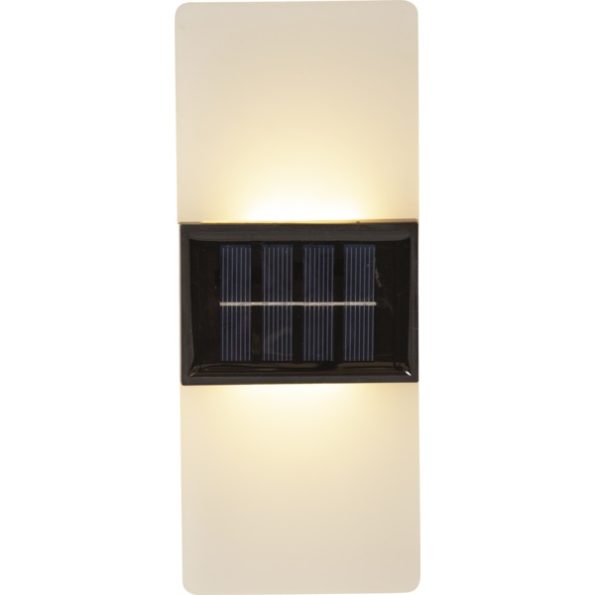 LED sienas gaismeklis ar saules bateriju Star Trading Wally Frost, 20cm, 2700/4000K, IP44
