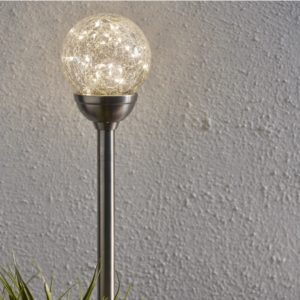 LED dārza gaismeklis ar saules bateriju Star Trading Glory, 45cm, 30LED, WW, IP44