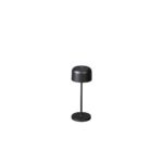 LED galda lampa uzlādējama Konstsmide Lille Mini USB, 20cm, 2.5W, 150lm DIM, 2200/2700K, IP54, Black