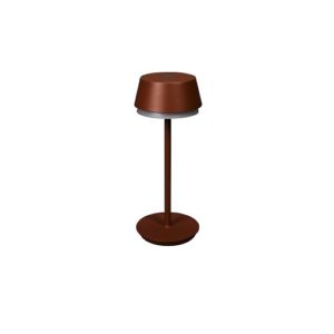 LED galda lampa uzlādējama Konstsmide Lyon, 30cm, 2.5W, 120lm DIM, CCT+RGB, IP54, Teracotta