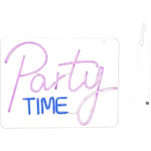 LED Neona zīme Star Trading Plexy Party, 5W, 48x36cm, Ropelight Neon, IP20, USB