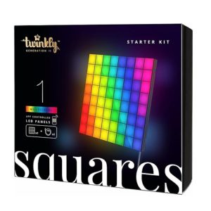 Viedais LED panelis starta 1gb. Twinkly Squares Master, 16x16cm, 64RGB Pixels, IP20, BT+WiFi