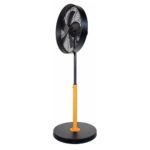 Grīdas ventilators Unold Black Steel, 50W, 1.2m, 3 ātrumi, Melns/Koka