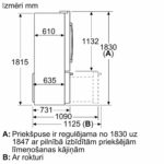 Ledusskapis ar saldētavu Bosch Serie | 8 French Door 183×90.5cm, Inox Ner. tērauda, KFF96PIEP