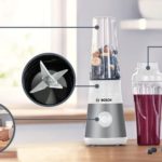 Blenderis Bosch VitaPower Serie | 2 ToGo 450W, 0.6l, MMB2111T, Balts/Sudraba