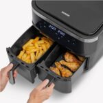 Karstā gaisa fritieris Severin Double Hot Air Fryer FR 2453, 2850W, 2x3.25l, 8 prog.