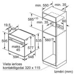 Iebūvējama cepeškrāsns ar tvaiku Bosch Serie 8 HSG958DB1S, 60x60cm, AirFry, HomeConnect, Melna