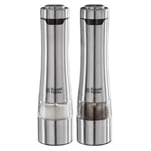 Elektriskās sāls un piparu dzirnaviņas Russell Hobbs The Classics 23460-56, 4xAA, Ner. tērauda