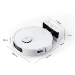 Putekļu sūcējs Robots ar mazgāšanu Ecovacs DEEBOT N20 White, 8000Pa, 5200mAh, LDS, ZeroTangle