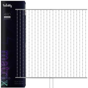 Viedā LED gaismas siena Twinkly Matrix Gaming Curtain, 480LED, 1x1m, RGB, IP20, Screen Mirroring