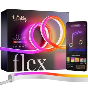 Viedā Neona LED lente Twinkly Flex RGB, Gen II, 3m, 288LED, IP20, ar aplikāciju