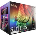 Viedā LED lampiņu virtene Twinkly Strings RGB, Gen II, 60m, 750LED, IP44, BT+WiFi