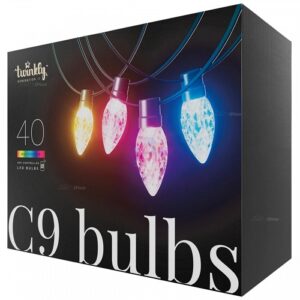 Viedā LED lampiņu virtene Twinkly C9 Bulbs, Gen II, 12.2m, 40xC9 LED, IP44, BT+WiFi