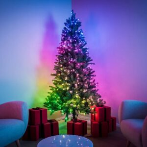 Viedā egle ar LED gaismām Twinkly Pre-lit Regal Tree RGB, 1.5m, 270LED, IP20, BT+WiFi