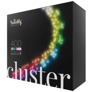 Viedā LED lampiņu virtene Twinkly Cluster Special RGB+W, Gen II, 6m, 400LED, IP44, BT+WiFi