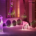 Viedā LED āra dekorācija Briedis Twinkly 3D Reindeers - Stag, 1.2m, 200LED, RGB+W, IP44, BT+WiFi