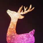 Viedā LED āra dekorācija Briedis Twinkly 3D Reindeers - Stag, 1.2m, 200LED, RGB+W, IP44, BT+WiFi