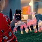 Viedā LED āra dekorācija Briedis Twinkly 3D Reindeers - Stag, 1.2m, 200LED, RGB+W, IP44, BT+WiFi