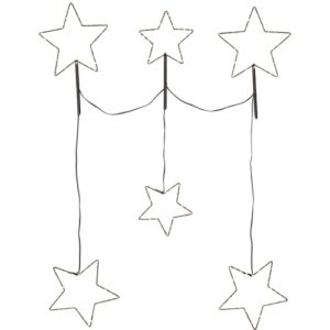 LED Ziemassvētku dekorācija Zvaigznes Star Trading Stellas, 6gb., 80x85cm, 200LED, WW, IP44